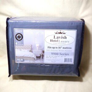 Brand New *** Lavish HOTEL LUXURY Ultra MicroFiber QUEEN 4 Piece SHEET SET ***